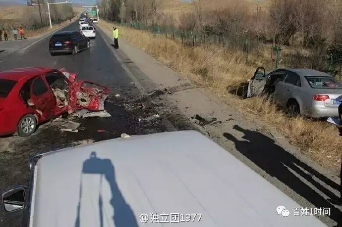 青海俩高中生私驾奥迪上高速 撞上客车致2死3伤