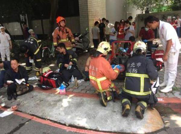 台湾新北一月子餐工厂发生气爆事故 致12伤