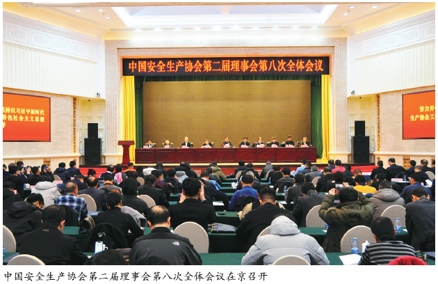 中国安全生产协会第二届理事会第八次全体会议在京召开