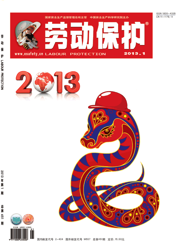 《劳动保护》杂志社2013年1期封面