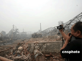 河南偃师化工厂爆炸 40公里内有震感